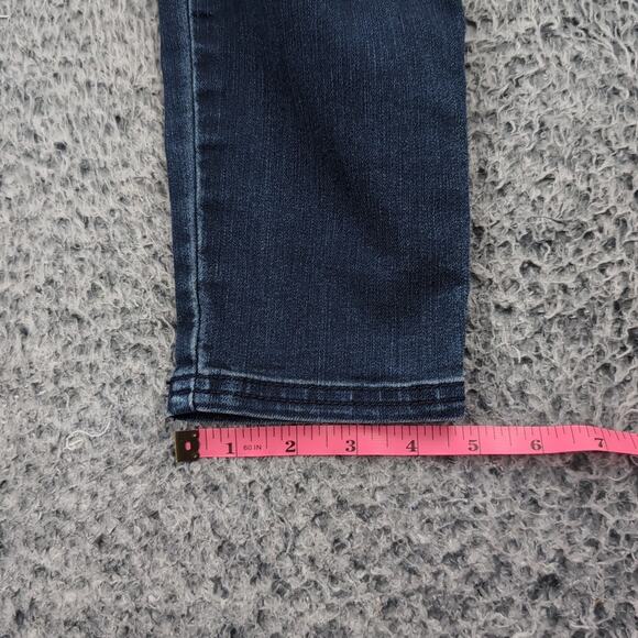 Prana Jeans Women 6 Blue Slim Ankle Stretch Normcore Preppy Distressed Casual - Picture 9 of 10